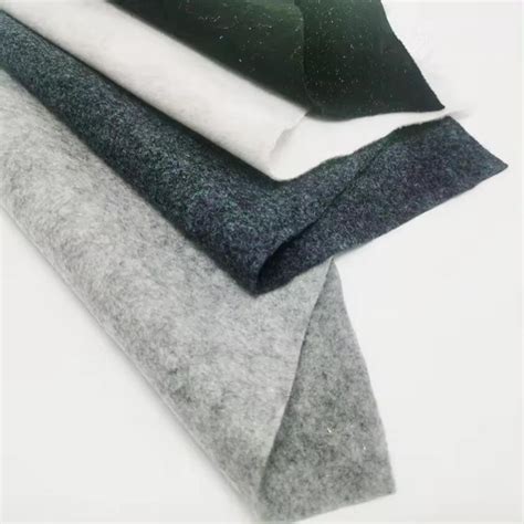 Automatic Fire Retardant Felt Fabric Roll White Black Color 150GSM