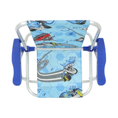 Cadeira De Praia Infantil Azul Hot Wheels Dobr Vel Alum Nio At Kg Belfix Eletricario A