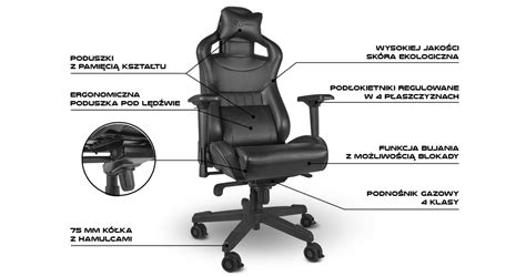 Genesis Nitro Czarny Fotel Niskie Ceny I Opinie W Media Expert