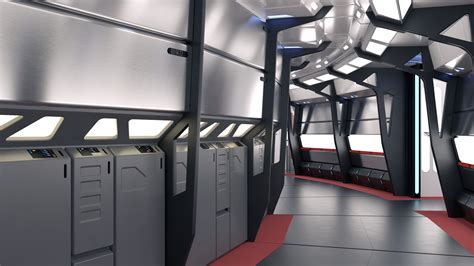 Starship Corridor Study Finished Projects Blender Artists Community