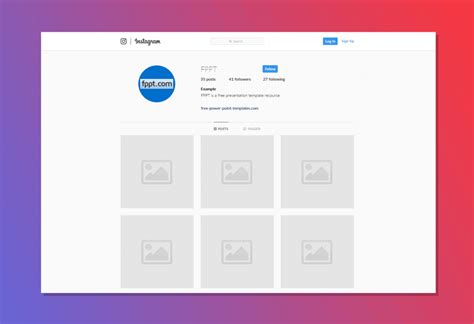 instagram-profile-template - FPPT