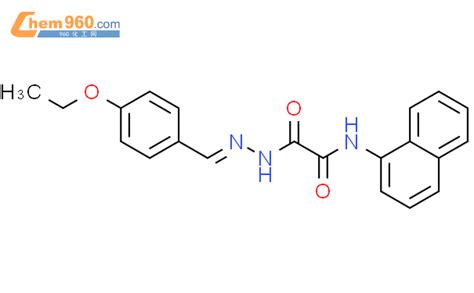 331264 81 4 2 2 4 Ethoxybenzylidene Hydrazinyl N Naphthalen 1 Yl 2