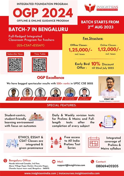 Admissions Open Ogp 2024 Batch 7offline And Online Guidance Program At Bengaluru From 2nd