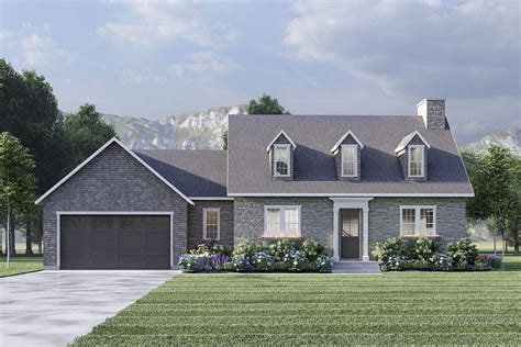 2 Story 1800 Square Foot Colonial House Plan With Home Office