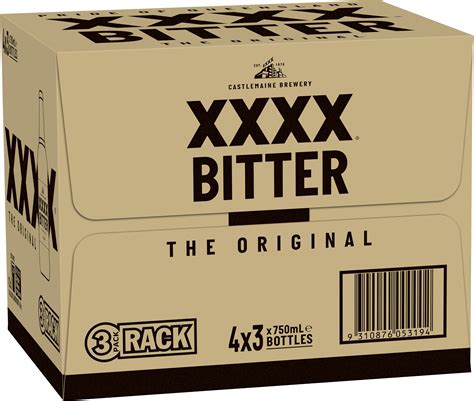 Buy Xxxx Bitter Rack Pack Bottle 750ml Online