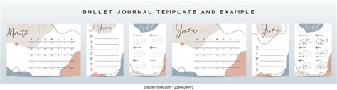 Bullet Journal Template Vector Illustration Stock Vector (Royalty Free ...