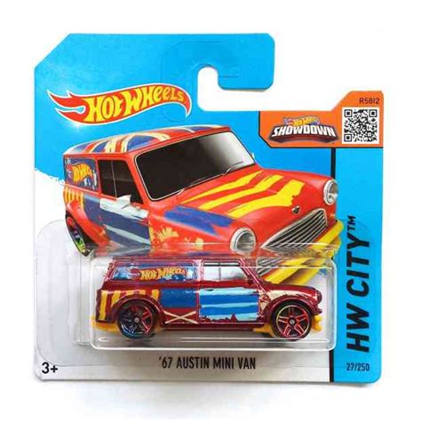 Hot Wheels 67 Austin Mini Van kisautó 1 64 piros Mattel vásárlás a Játékshopban