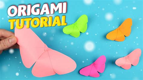 How To Make Origami Butterfly Easy Paper Craft Tutorial Youtube