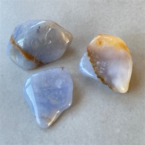 Chalcedony, Blue (Tumbled) - The Crystal People