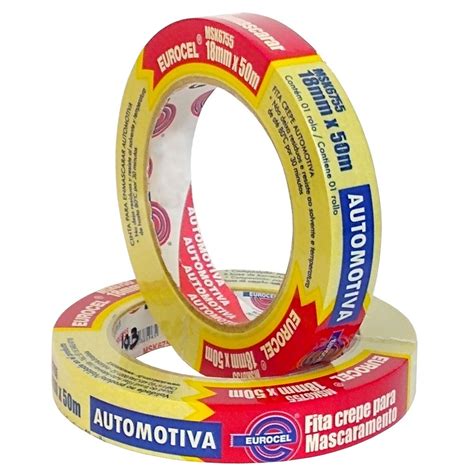 Fita Adesiva Para Pintura Automotiva Eurocel 18mmx50m Shopee Brasil