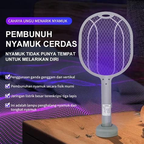 Jual Raket Perangkap Pembasmi Raket Nyamuk Elektrik Charger Usb Pemukul