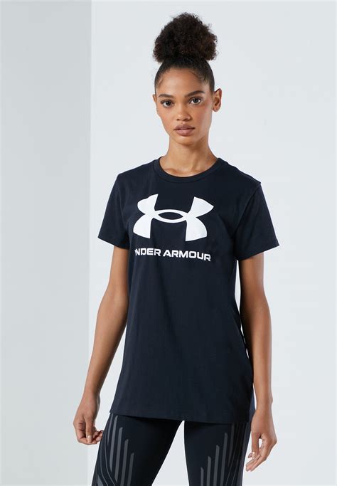 Buy Under Armour Black Live Sportstyle Graphic Ssc T Shirt For Women In