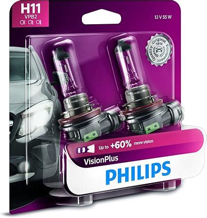 Amazon Philips H Visionplus Upgrade Headlight Bulb With Up To