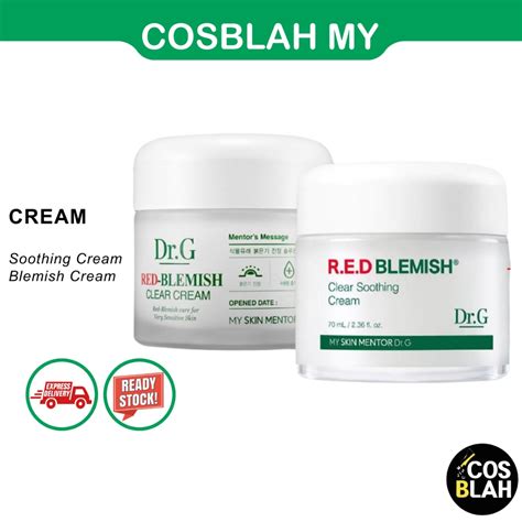 Dr.G Red Blemish Clear Soothing Cream 70ml & Blemish Cream 70ml - Ready ...