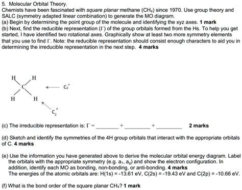 SOLVED Text Molecular Orbital Theory Chemists Have Been Fascinated