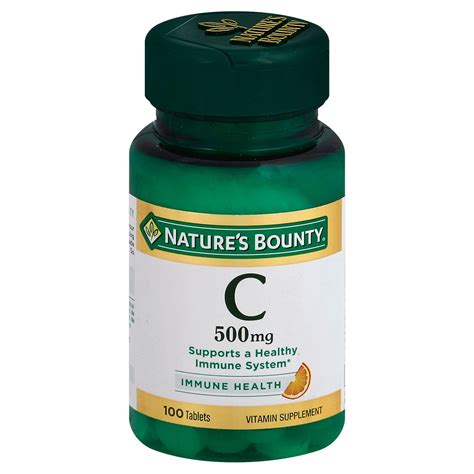 Nature S Bounty Vitamin C 500 Mg Tablets Shop Vitamins A Z At H E B