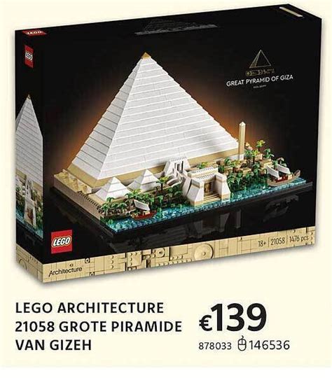 Lego Architecture Grote Piramide Van Gizeh Promotie Bij Dreamland