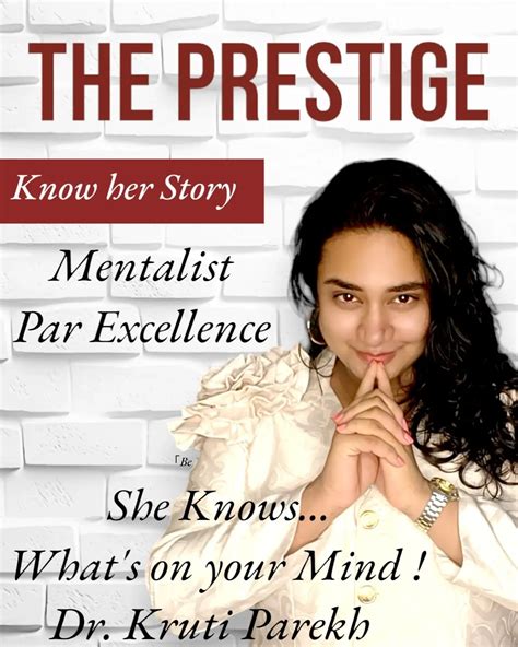 Unlocking minds and captivating hearts! Dr. Kruti Parekh, mentalist