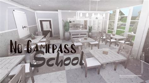 Bloxburg No Gamepass School Speedbuild Sunflxwer • Youtube