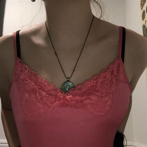 Pink Lingerie Lace Tank