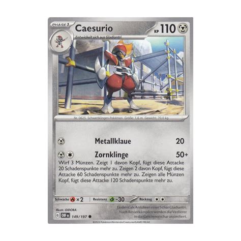 Caesurio Obsidianflammen Pokemon Karte G Nstig Kaufen