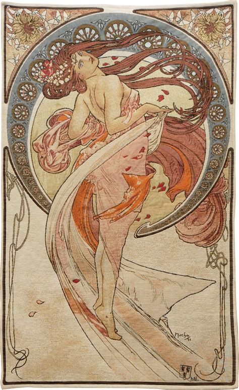 La Danse D Alphonse Mucha Tapisserie Tiss E En France Mucha Art Art