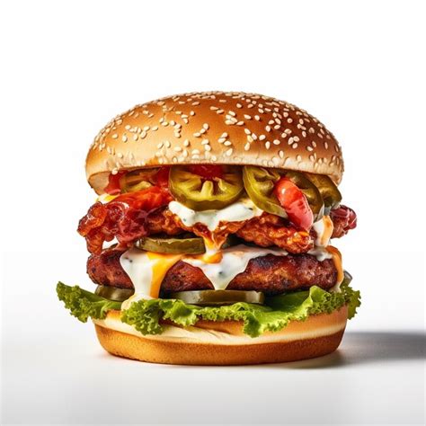 Premium AI Image | spicy burger