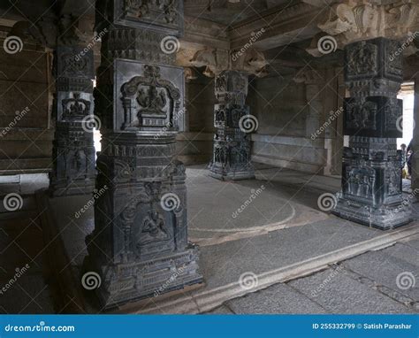 Inside The Main Mandapa Of Hazara Rama Temple Are Four Intricately