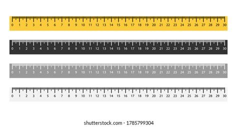 Premium Vector Inch And Metric Centimeters And Inches Measuring Scale