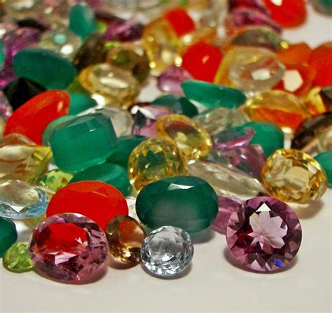 Loose Faceted Natural Gemstones Mixed Gems Wholesale Loose Gem Mix