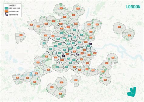 Zone Wise Map Of London - Map of world