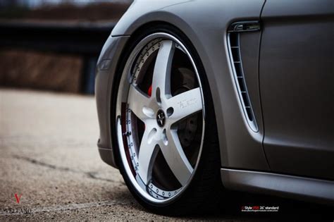 Porsche Panamera Grey Vellano Wheels Tuning Cars Wallpapers HD