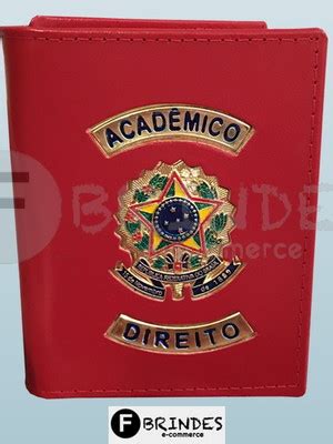 Carteira Porta Cheque Academico Direito R Verm Compre Produtos