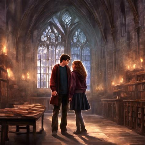 love story harry potter  hermione fanart