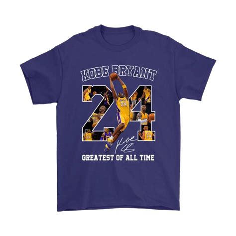 Kobe Bryant Greatest Of All Time Number 24 Signature Shirts TXTrend Shop