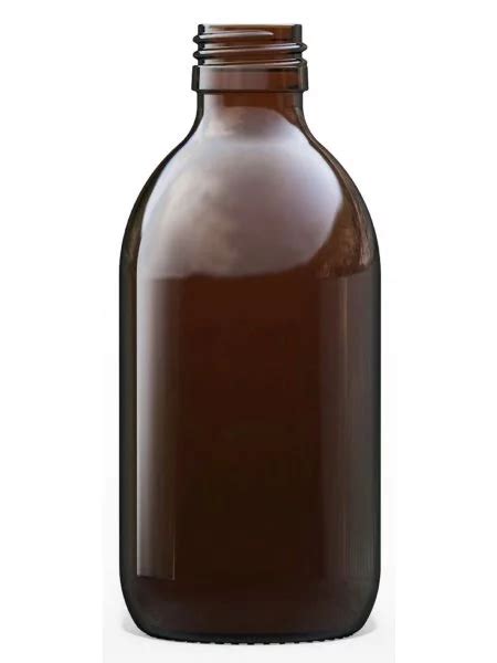 Ml Alpha Lightweight Round Syrup Bottles Amber Glass Wains Of