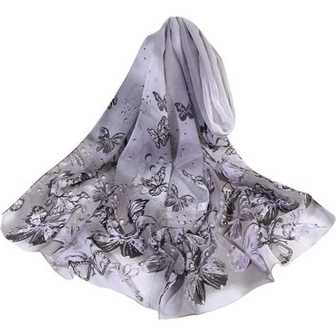 Simulation Écharpes Long Wrap Flower Soft Print Femmes Foulard Soie 160