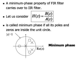 Pole Zero Placement Method Of Filter Design Pptx