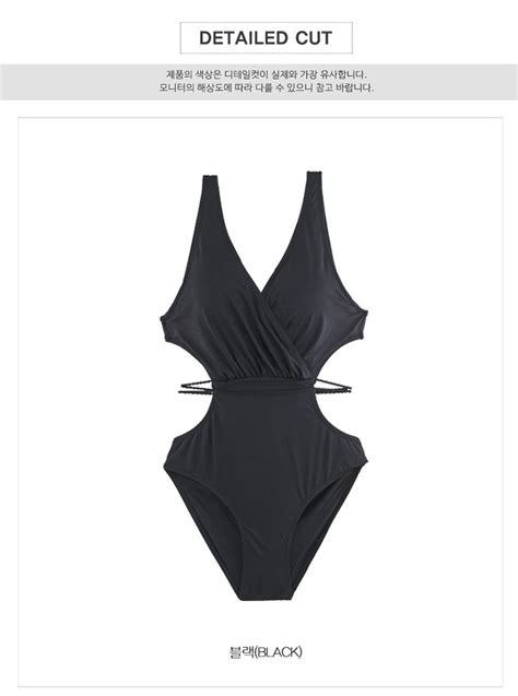 READY STOCK Deep V Hot Summer One Piece Korean Style Swimsuit Swimwear Bikini 现货韩版深V显瘦泳衣泳装 L