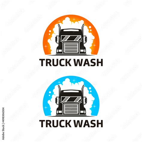 truck wash logo template designs vector Stock Vector | Adobe Stock