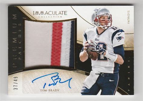 Tom Brady Football Game Used Cards