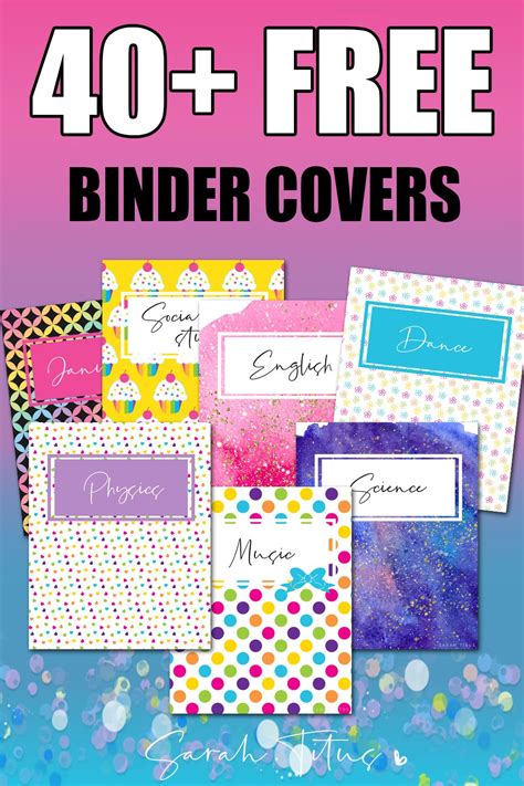 Binder Cover Printables