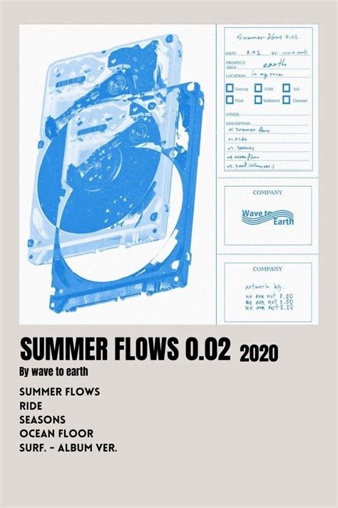 Summer Flows 0 02 Wave To Earth Poster Looks Cool