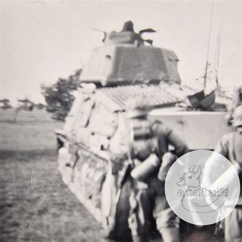 Foto Technik Heer IR 266 Frankreich Beutepanzer PzKpfw 35S Somua