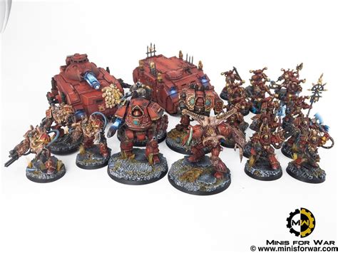 40k – World Eaters Army – Minis For War Painting Studio