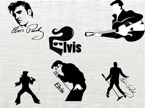 Elvis Presley Svg Elvis Cutfile Svg Svg Files For Silhouette