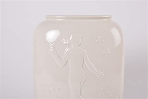 Danish Art Deco Royal Copenhagen Vase Naked Man And Woman By Hans Henrik Hansen For Sale At StDibs