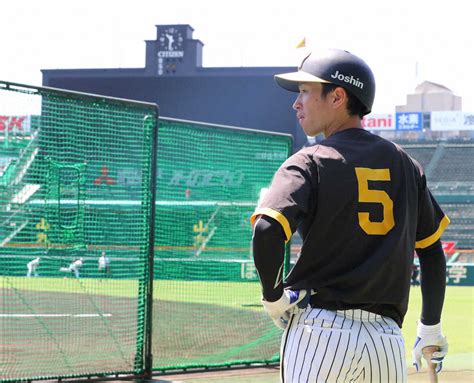 阪神近本1番中堅で先発復帰 リハビリ期間中に打撃見直しケガの功名生かす スポニチ Sponichi Annex 野球