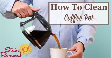 How To Clean Coffee Pot Tips And Instructions