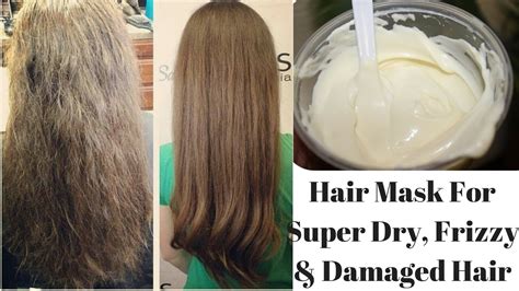 Diy Hair Mask For Super Dry Frizzy Damaged Hair Cures Dandruff